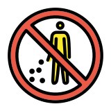 Забранено изхвърляне на боклук - OpenMoji