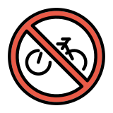 Забранено за велосипеди - OpenMoji