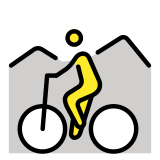Планински колоездач - OpenMoji