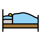 Човек в леглото - OpenMoji