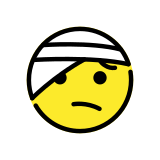 Лице с превръзка на главата - OpenMoji