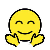Прегръщащо лице - OpenMoji