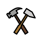 Чук и кирка - OpenMoji