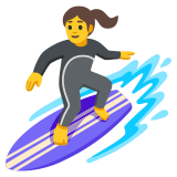 Сърфистка - Noto Color Emoji