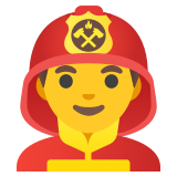 Мъж пожарникар - Noto Color Emoji