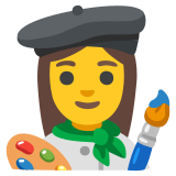 Художничка - Noto Color Emoji