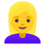 Блондинка - Noto Color Emoji
