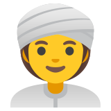 Жена с тюрбан - Noto Color Emoji