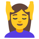 Жена с масажирано лице - Noto Color Emoji