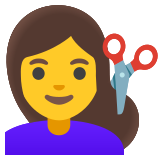 Подстригвана жена - Noto Color Emoji