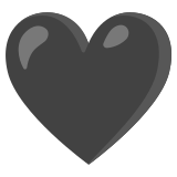 Черно сърце - Noto Color Emoji