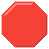 Знак стоп - Noto Color Emoji