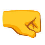 Обърнат надясно юмрук - Noto Color Emoji
