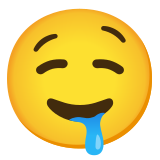 Лице с капеща слюнка - Noto Color Emoji