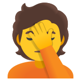 Ръка върху лице - Noto Color Emoji
