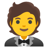 Човек във фрак - Noto Color Emoji