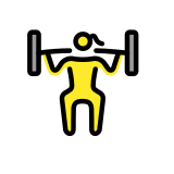 Вдигаща тежести жена - OpenMoji