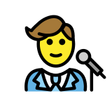 Мъж певец - OpenMoji