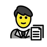 Служител в офис - OpenMoji