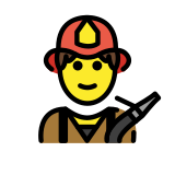 Мъж пожарникар - OpenMoji