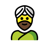 Мъж с тюрбан - OpenMoji