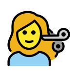 Подстригвана жена - OpenMoji