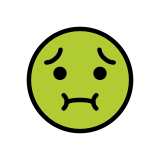 Лице пред повръщане - OpenMoji
