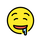 Лице с капеща слюнка - OpenMoji