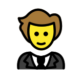 Човек във фрак - OpenMoji