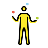 Жонглиране - OpenMoji