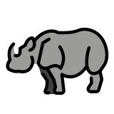 Носорог - OpenMoji