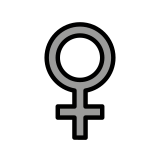 Знак за женски пол - OpenMoji
