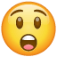 Учудено емоджи U+1F632 Учудено емоджи U+1F632