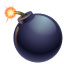 Бомба емоджи U+1F4A3 Бомба емоджи U+1F4A3