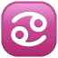 Зодия Рак емоджи U+264B Зодия Рак емоджи U+264B