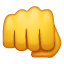 Юмрук емоджи U+1F44A Юмрук емоджи U+1F44A