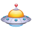 НЛО Емоджи U+1F6F8 НЛО Емоджи U+1F6F8