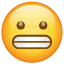Озъбено емоджи U+1F62C Озъбено емоджи U+1F62C