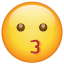 Целуващо емоджи U+1F617 Целуващо емоджи U+1F617
