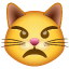 Мръщеща се котка U+1F63E Мръщеща се котка U+1F63E