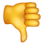 Палец надолу Dislike емоджи U+1F44E Палец надолу Dislike емоджи U+1F44E