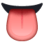 Език емоджи U+1F445 Език емоджи U+1F445